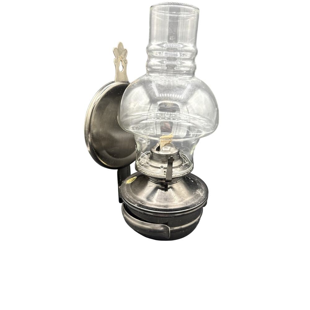 Lamplight Farms Metal Wall Mount Hurricane Oil Lamp with Wall Bracket